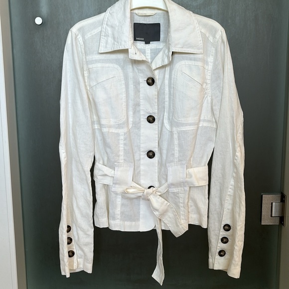 Mexx Off White Capri Linen Suit - Picture 2 of 10